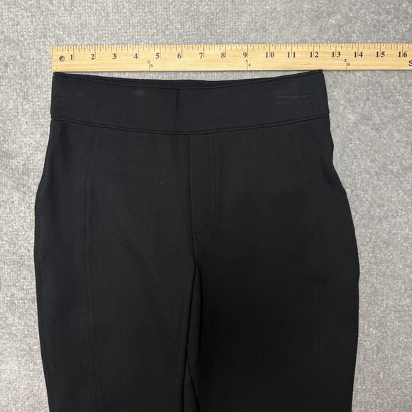SPANX Pants Womens XS Black Pull On Ponte Slim Straight High Rise Office Work - Picture 6 of 10